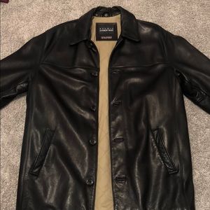 men’s winter leather coat